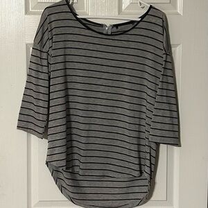Striped Gray Women's Top